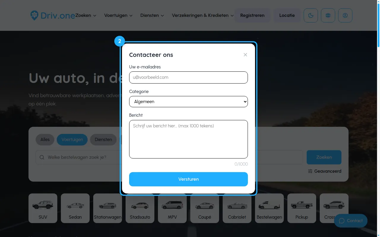 Stap 2: Verstuur je bericht